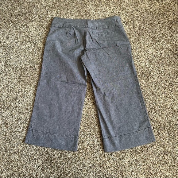 Takara Gray Cotton Wide-Leg Capri Trousers Size 7 - Picture 2 of 8